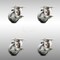 Service Caster 3 Inch 316SS Thermoplastic Rubber Wheel Swivel Top Plate Caster Set with Brake SCC-SS31620S314-TPRB-TLB-4 - alternate 1